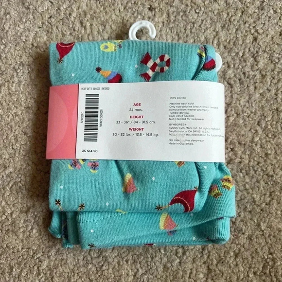 🤍3/$20 Gymboree Girls Leggings Winter Pattern Size 2T NWT - Picture 2 of 2